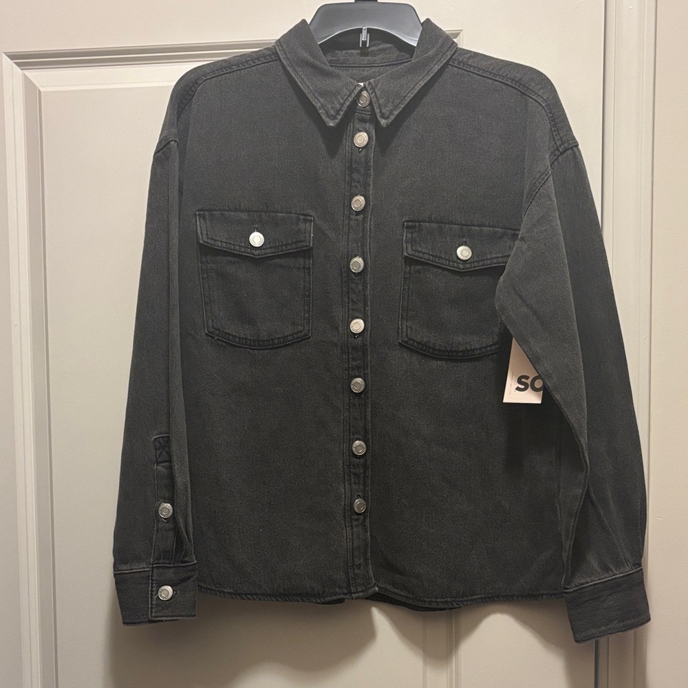 Black Jean jacket NWT